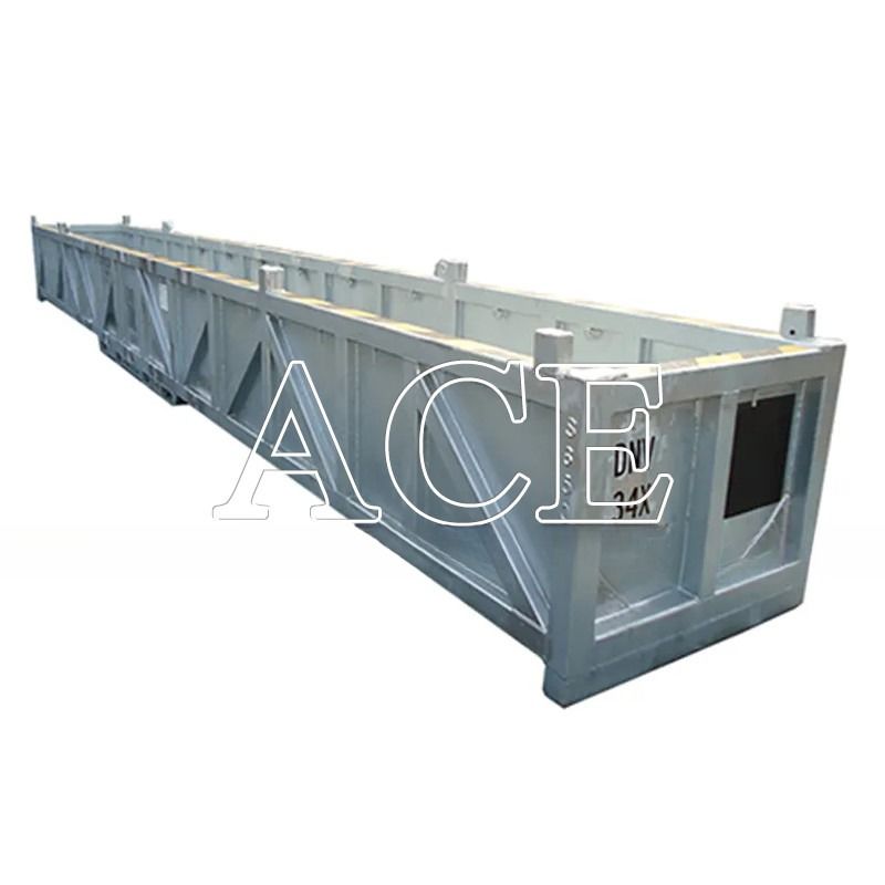 Maximaal nuttige lading 12000 KGS 39ft tot 76ft gegalvaniseerd LR Gecertificeerd DNV 2.7-1 Standaard Open Top DNV Offshore Cargo Basket