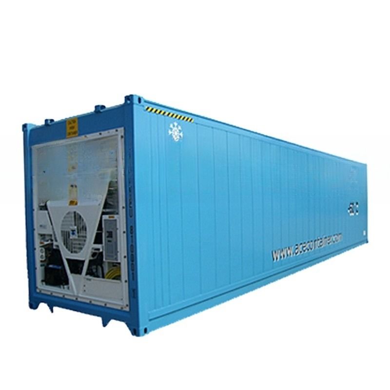 40ft Reefer Deep Blast Feezer Containers Polyurethane Geïsoleerde Thermo King koelkast voor 60 graden vers tonijn opslag