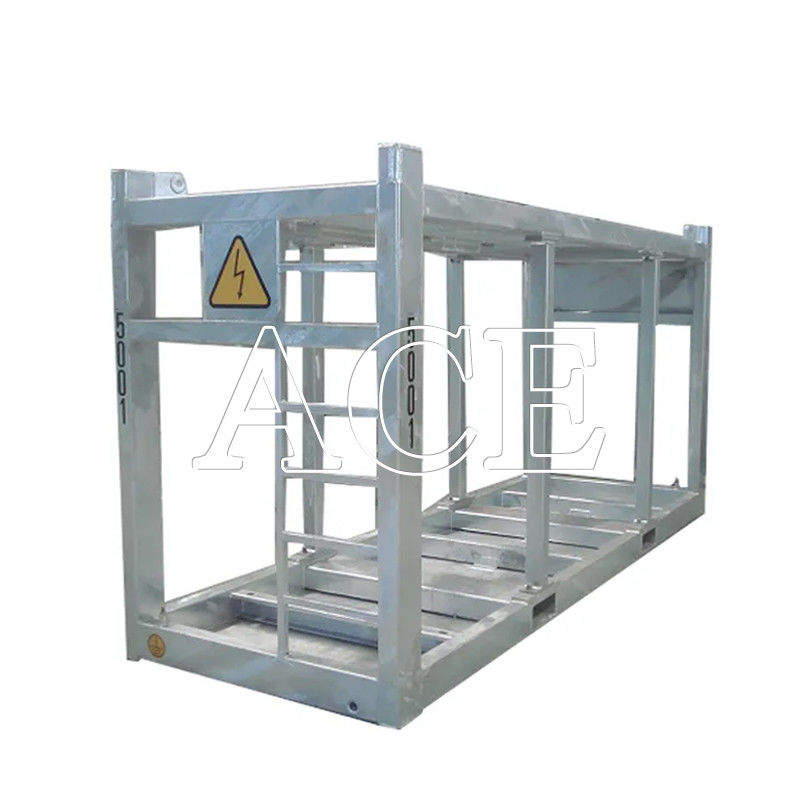 13ft 4meter DNV 2.7-1 Standaard gegalvaniseerde offshorecontainer Lifting Frame Skid 45 graden Sling Angle