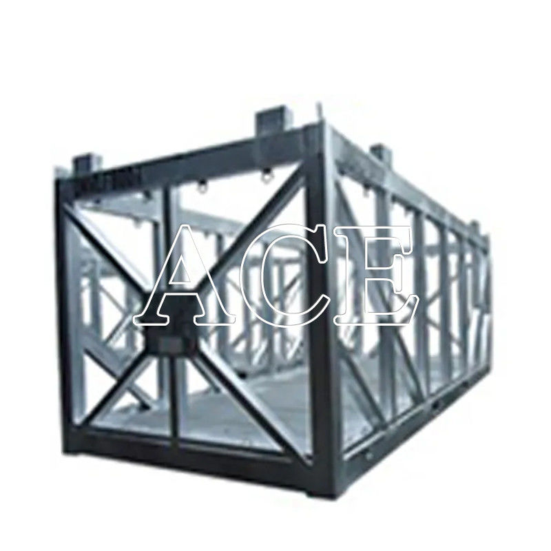 Stalen of multiplexvloer 27ft DNV 2.7-1 Standard Heavy Duty Offshore Container Lifting Frame Skid Baskets