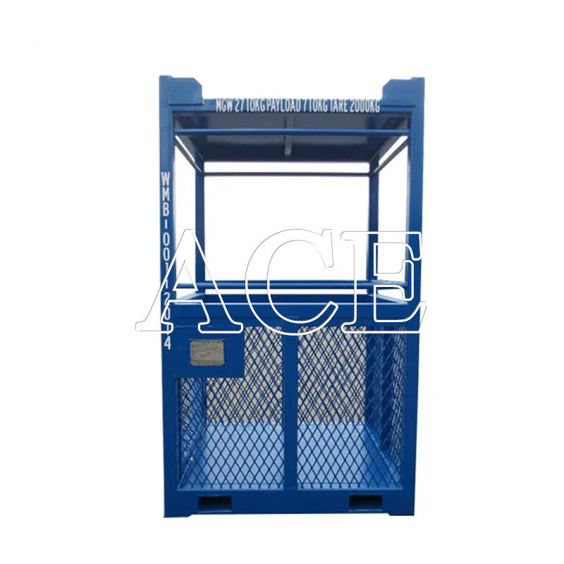 45C Lifting Angle 3CBM DNV 2.7-1 Steel Dry Container Offshore Personal Transfer Basket met CSC en BV Certificaten
