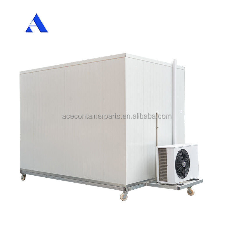 2.8x2x2.2m Mini draagbare koelruimte met aluminium T-bar vloer en MGSS buitenmuur