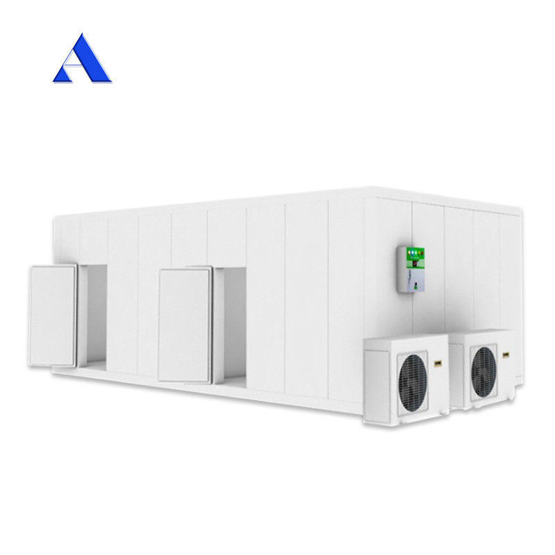 Roestvrijstalen binnenwand 40ft x 20ft dubbele temperatuur koel- en vriescontainer Koude kamer voor opslag Koelcontainer