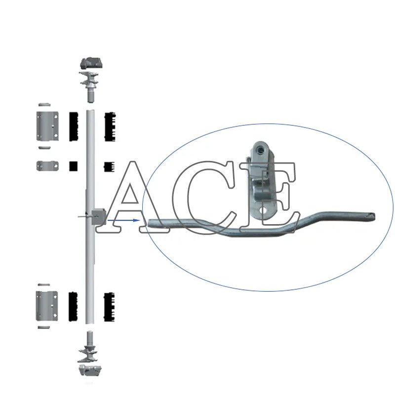 Hoog beveiligde scheepvaartcontainers Deur slot set Zilver gesmeed of plat handvat met ISO onderdelen en accessoires