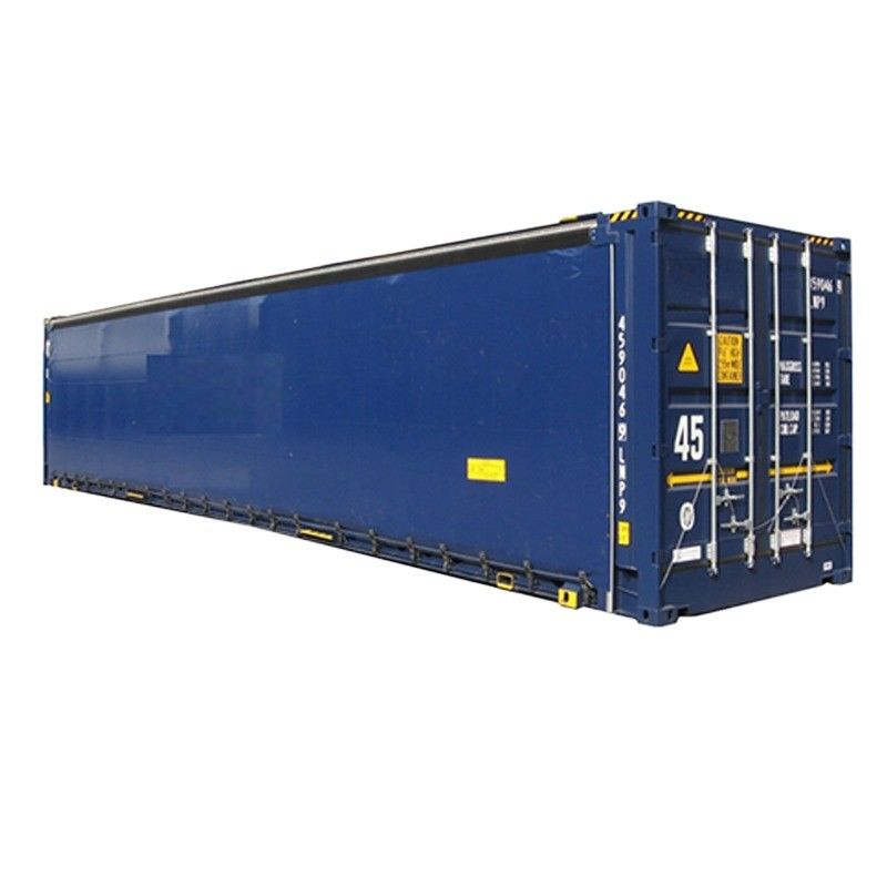 12192 x 2550 x 2896 mm Hoog Kubus 40ft Container met PVC-gordijn