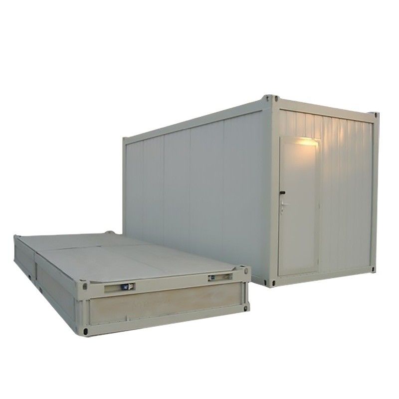 Aanpasbaar flatpack prefab container huis met optionele toilet en douche voor kantoorgebouw