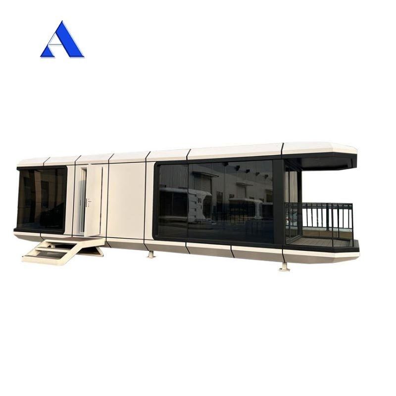 2024 Prefab Luxe Modulaire Moderne Apple Cabin Ruimte Capsule Container House Maison Capsule Spatiale voor Mgo Board en PVC vloer