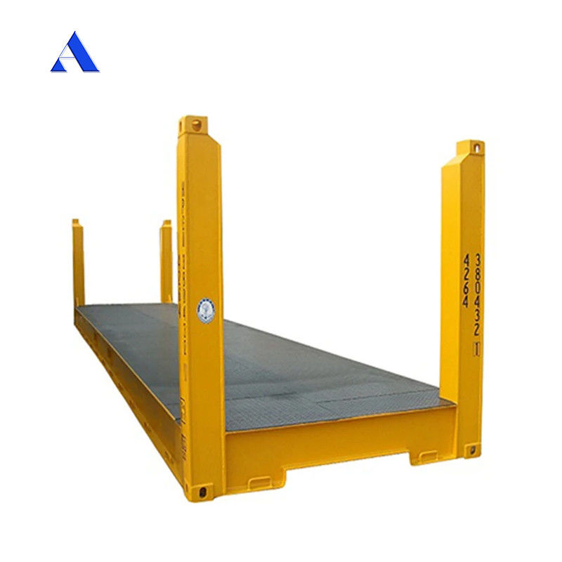 70 cbm Capaciteit 40' Vaste hoekpost Flat Rack Flatrack Shipping Container 500KGS Maximaal bruto gewicht