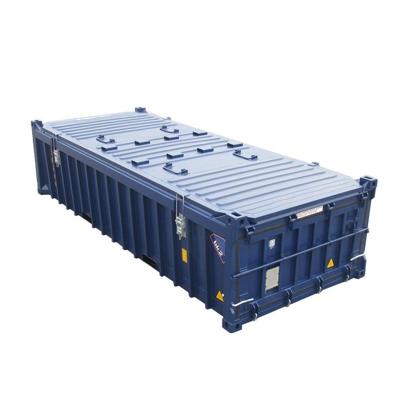 Container met een hoge capaciteit van 20 voet open bovenste halve hoogte met een harde opening en een houten of stalen vloer met een capaciteit van 14,5 CBM