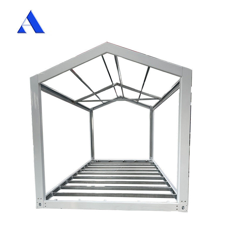 Industrieel ontwerp Stalen frame voor 6 x 3 x 2,8 m Flat Pack gegalvaniseerd lichtstaal prefab scheepvaartcontainer module