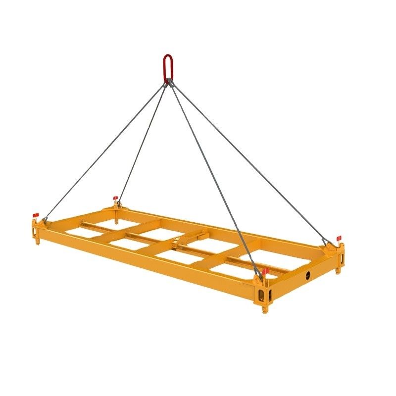 Gepersonaliseerde 35T semi-automatische 20ft container lift balk voor scheepvaartcontainers met sling en aanpasbare lading
