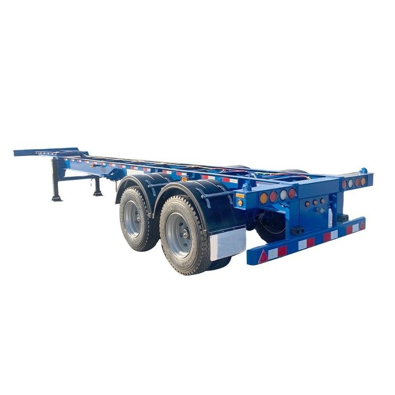 12R22.5 Linglong band 2 as 40ft 20ft scheepvaart chassis met gooseneck skeleton truck frame Semi-trailer container