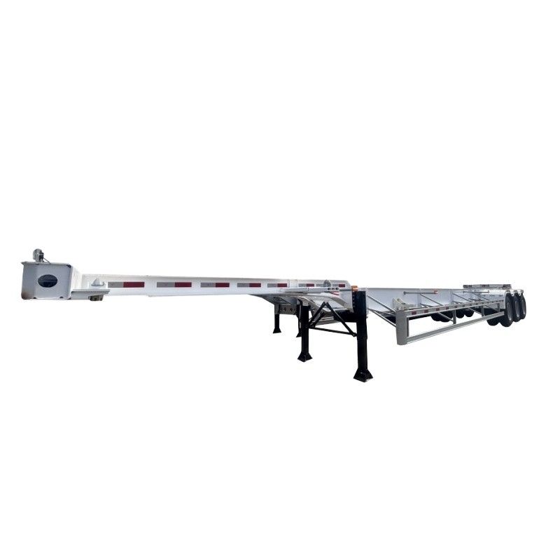 53ft Gooseneck Skeleton Truck Frame Semi Trailer Container Shipping Chassis met uitstekende kenmerken en duurzame FUWA as