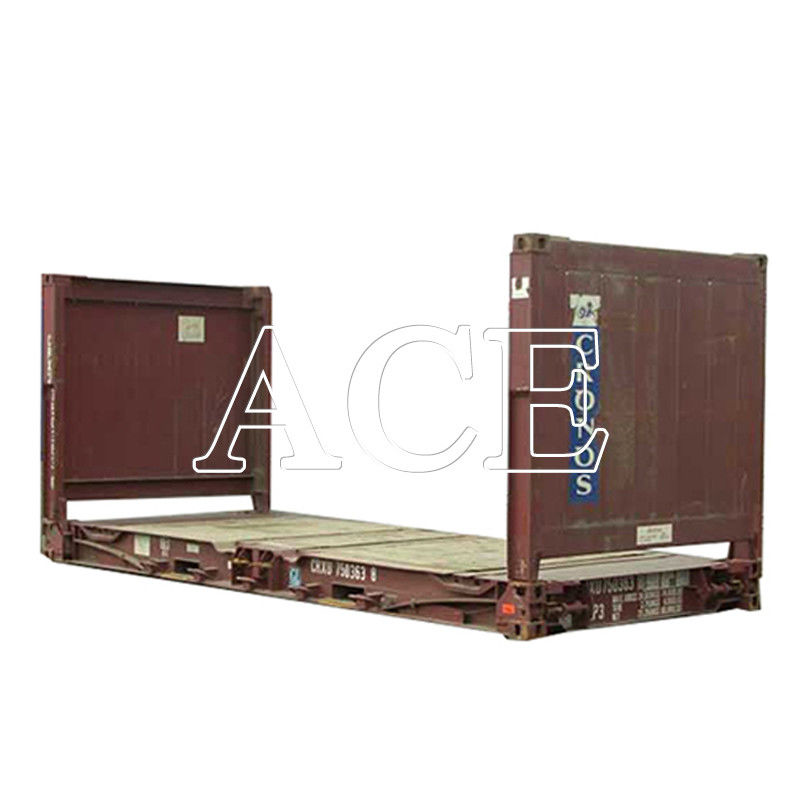 Corten staal 20ft 40ft Gebruikte platte rackcontainers tweedehands vloer triplex of staal
